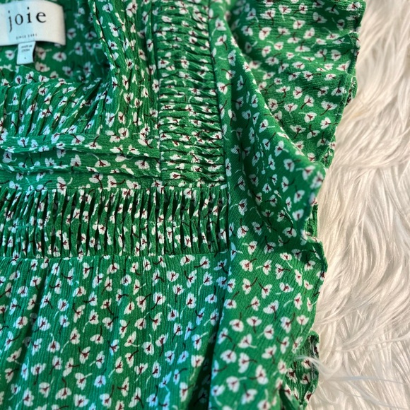 Joie floral ruffled cap sleeve shirt - Picture 7 of 12